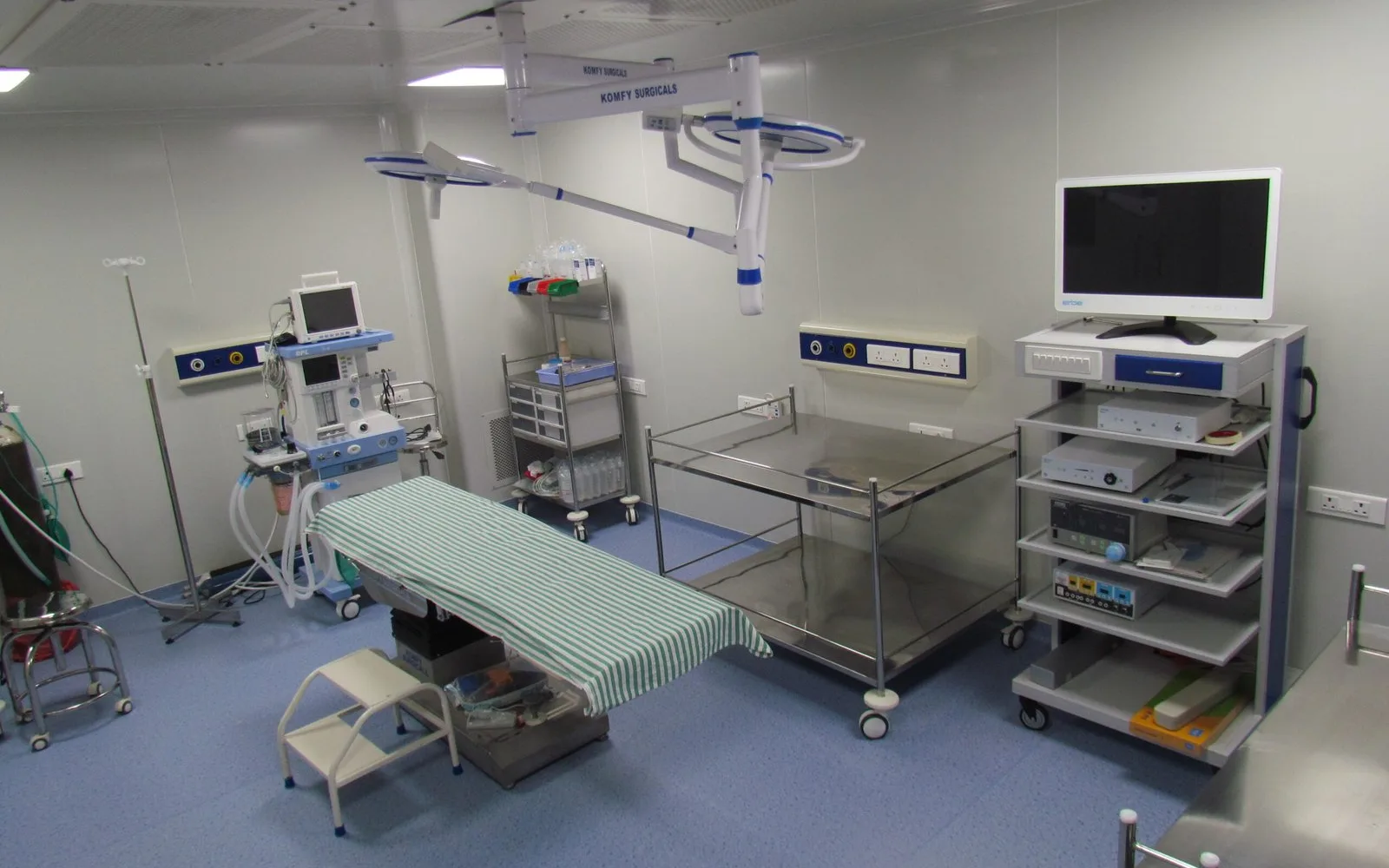 A modular operation theatre at Sreshta Multi Speciality Hospitals